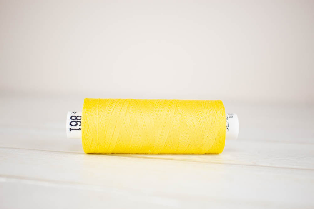 Õmblusniit Drima No.120, 100% polüester, 500m #00861 "Kollane"
