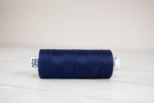 Õmblusniit Drima No.120, 100% polüester, 500m #00890 "Tumesinine"