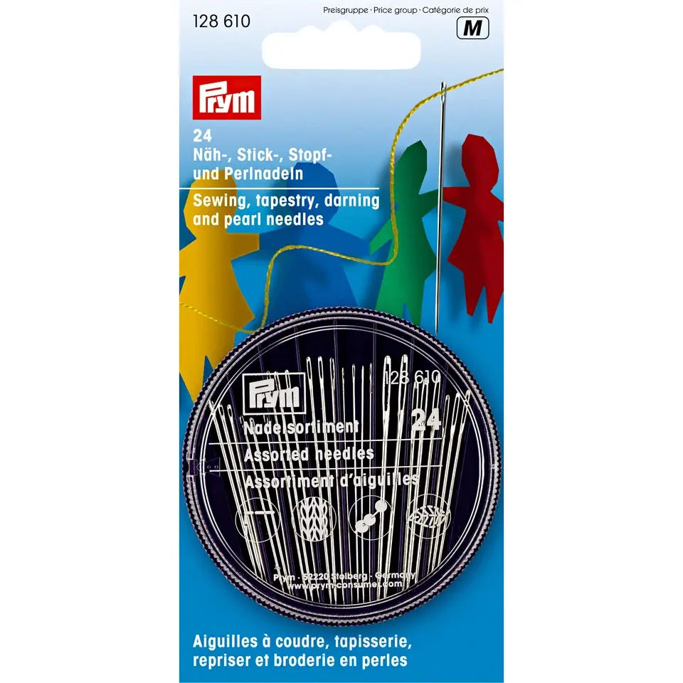 Assortment of different needles for children's crafts