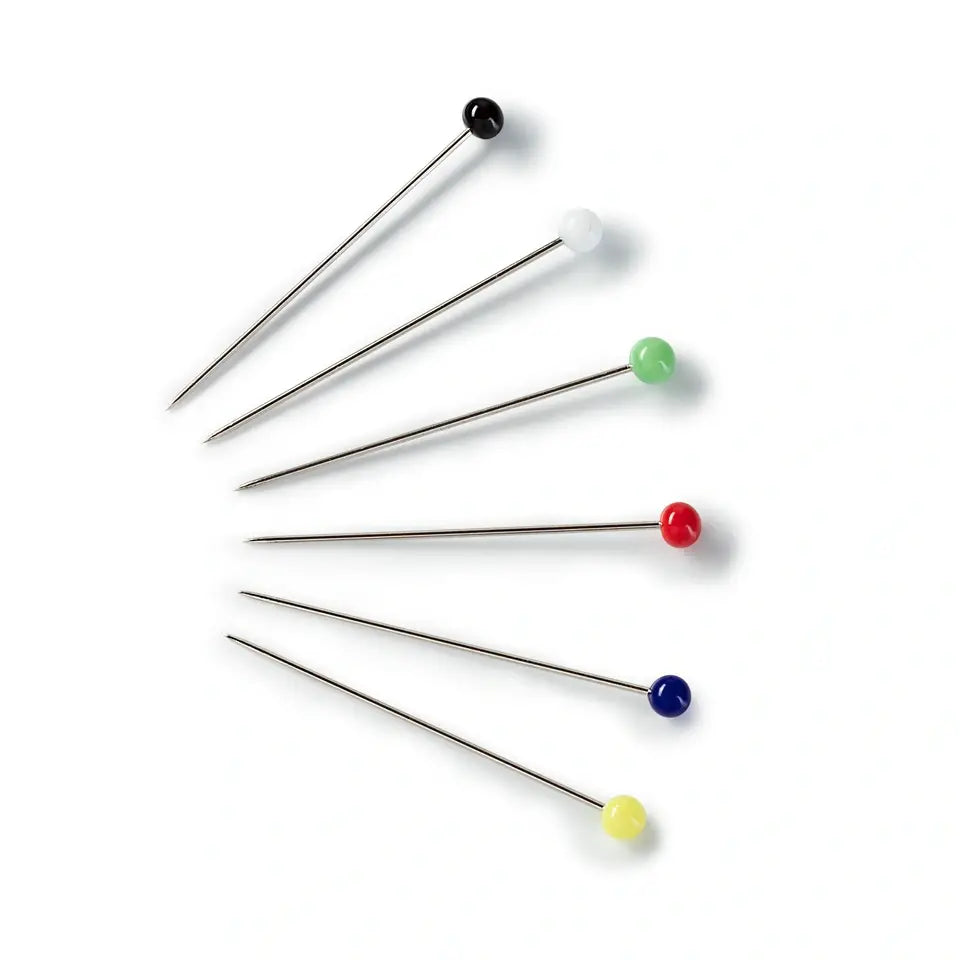 Glass head push pins 10g - 30 x 0.6mm