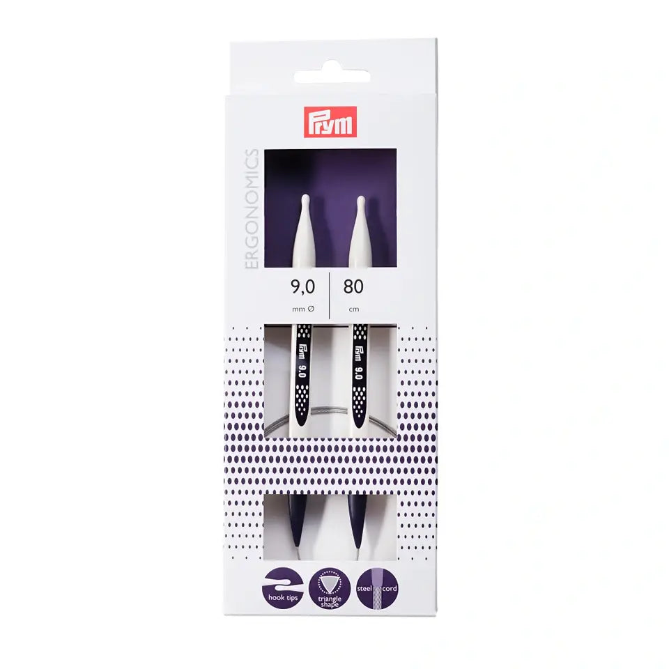 Prym Ergonomics circular knitting needles Ø9.00 mm ||80 cm