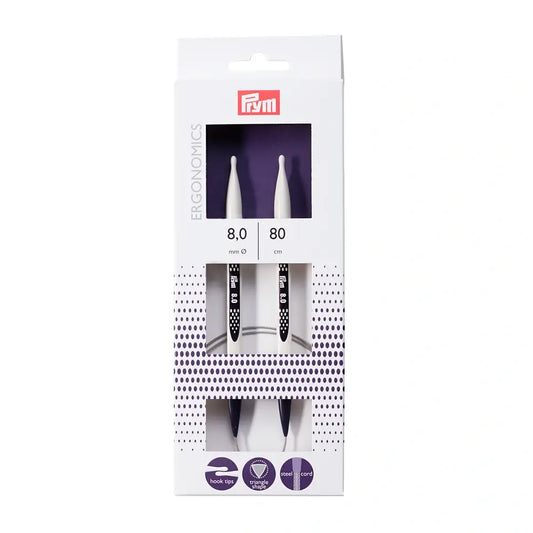 Prym Ergonomics circular knitting needles Ø8.00 mm ||80 cm