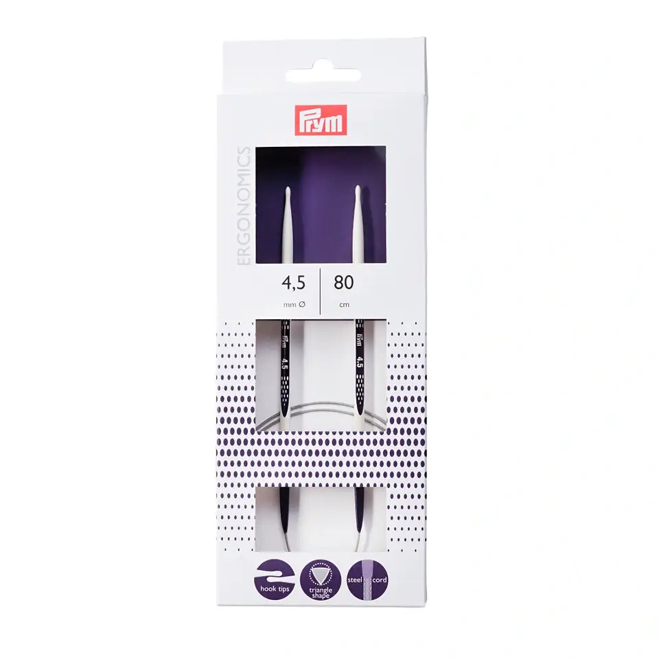 Prym Ergonomics circular knitting needles Ø4.50 mm ||80 cm