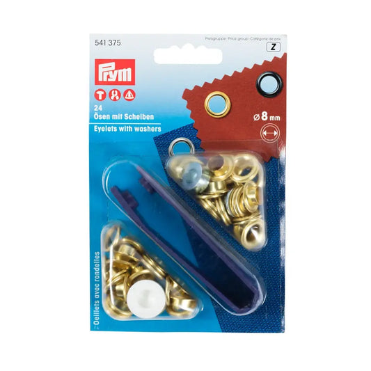 Rings with back plate and tool 24 pcs 8mm /gold color