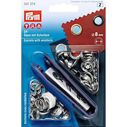 Rings with back plate and tool 24 pcs 8mm /silver color