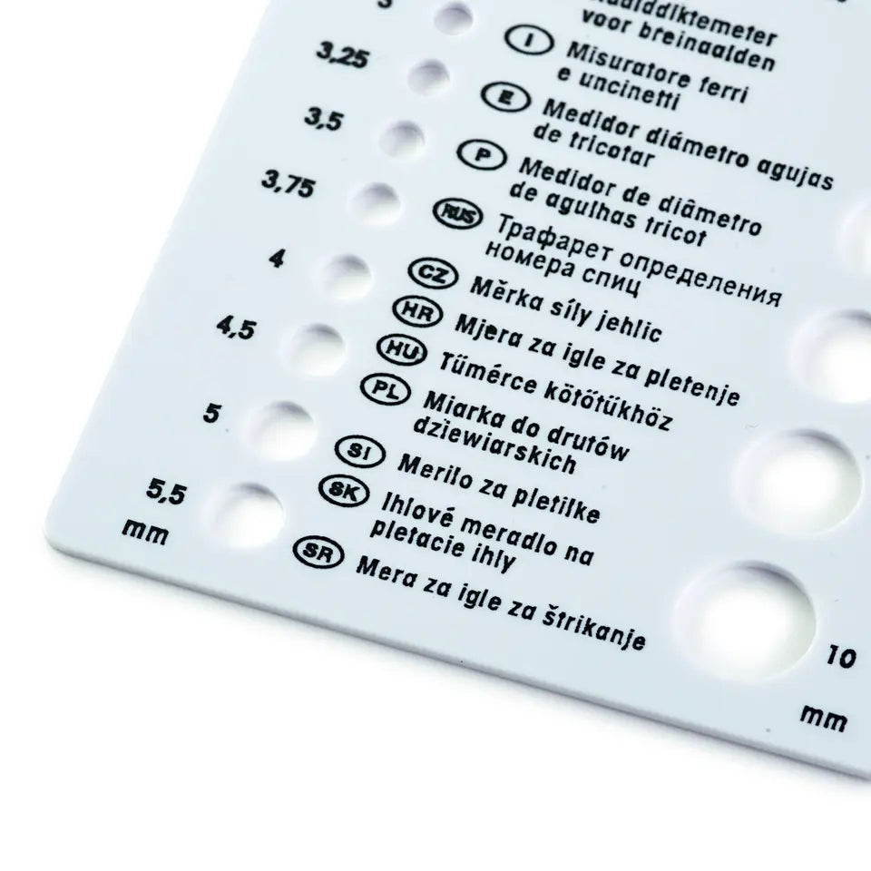 Needle size chart /Prym