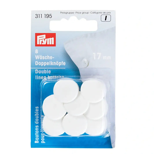 Double-sided bedding buttons Ø17mm - 8 pcs