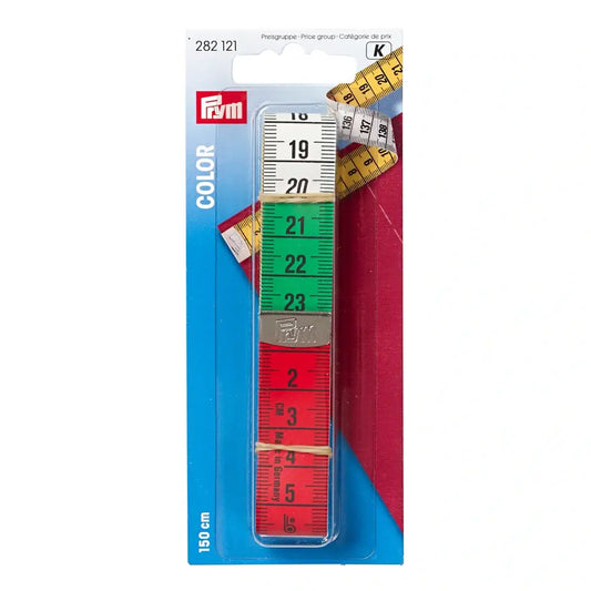 Measuring tape /Prym/ 150cm - multicolored - double-sided (cm/cm)