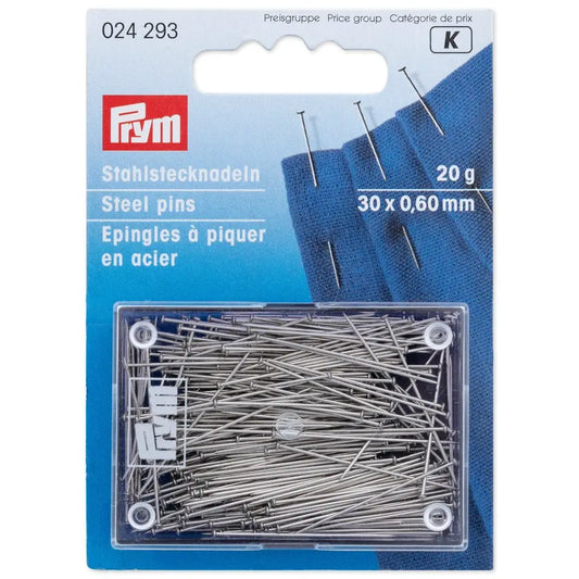 Steel pins 20g - 30 x 0.6mm