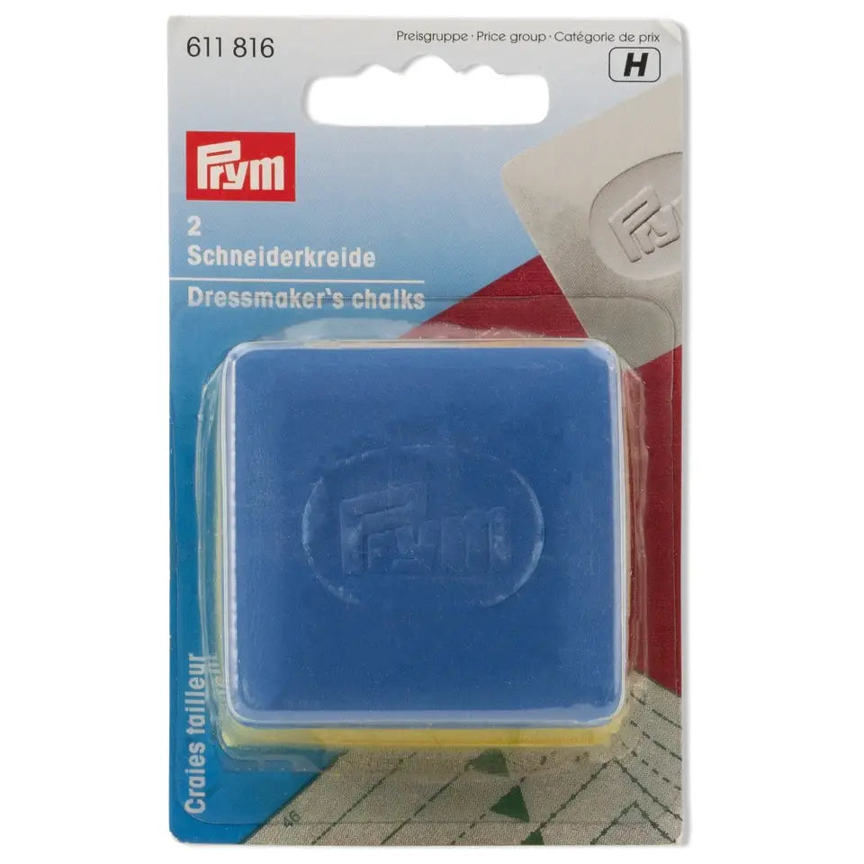 Rätsepa kriit 2 tk /kollane, sinine /Prym