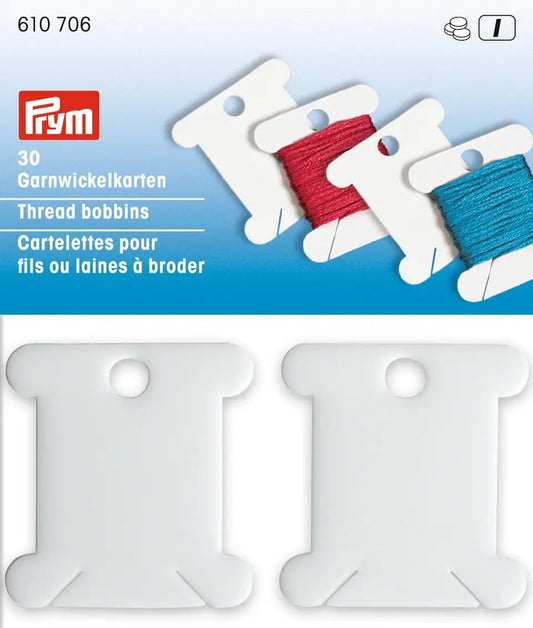 PRYM Embroidery thread spools / plastic / 30 pcs.