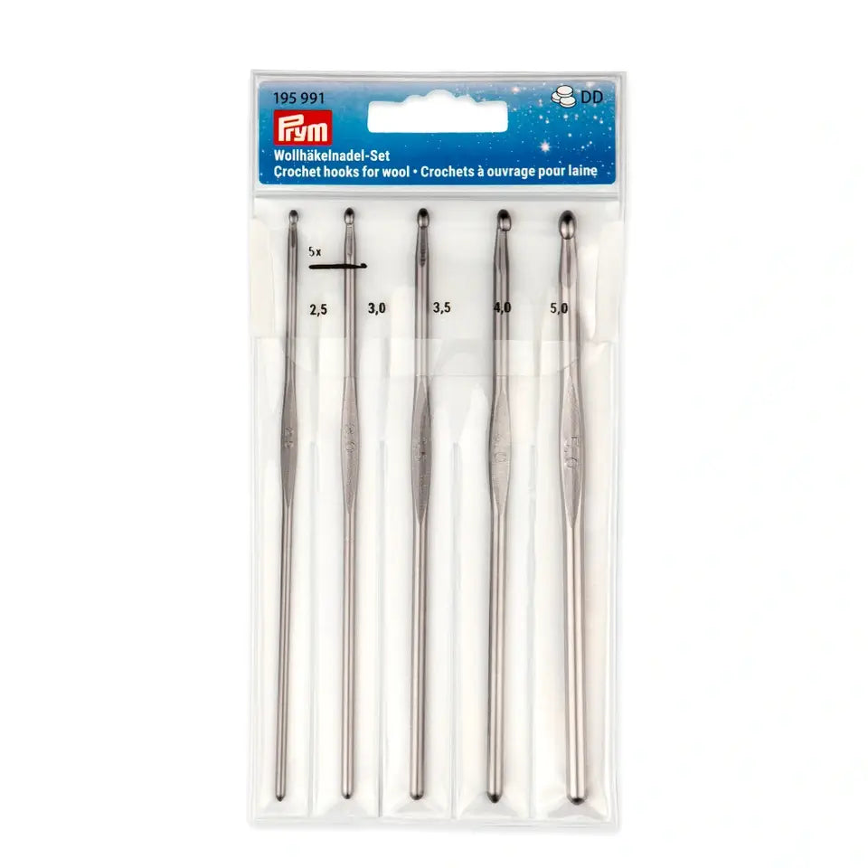 5 Crochet needle set /Prym/ Ø 2.5 - 5.00 mm