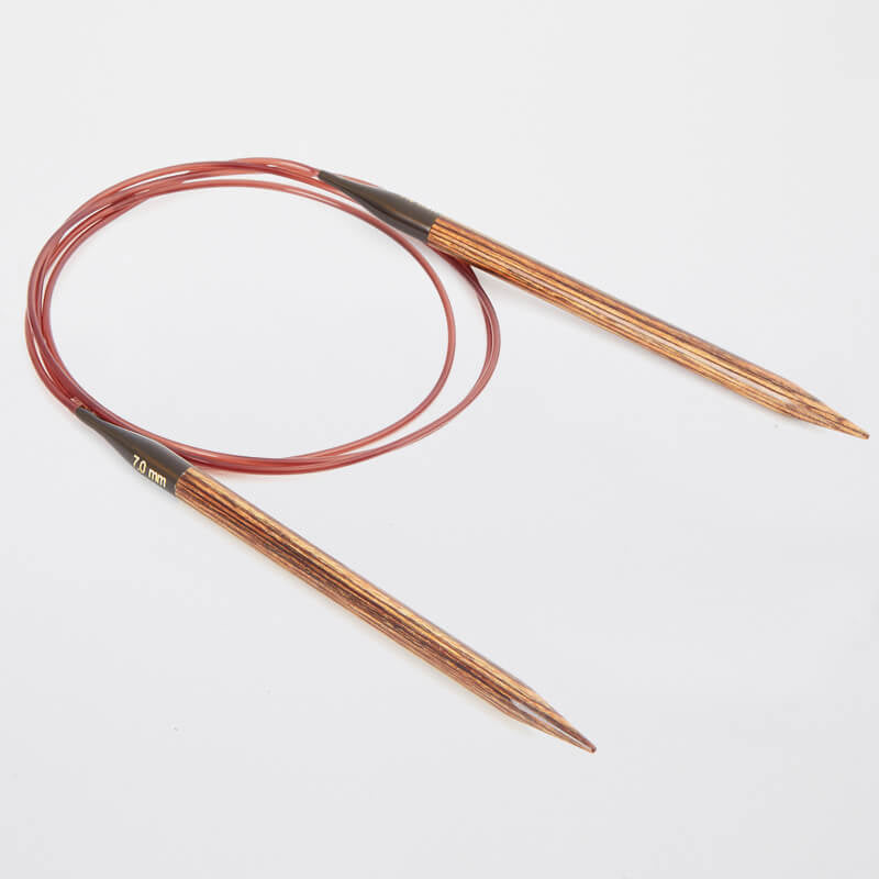 Ginger Wooden Circular Knitting Needles 120cm / KnitPro