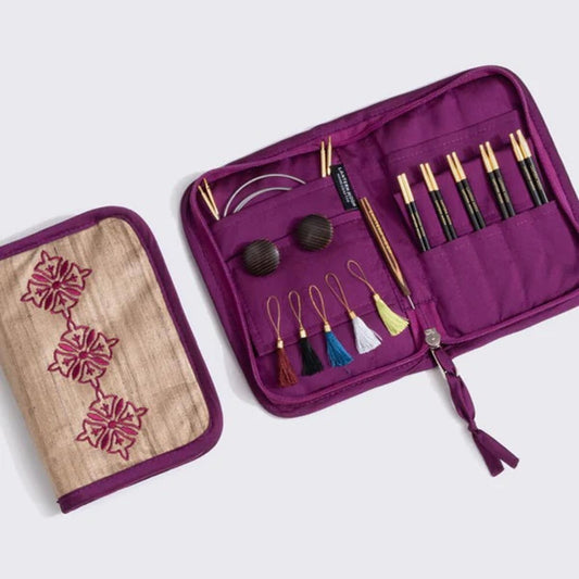 Lantern Moon GRACE /10cm short interchangeable circular knitting needles set with cables /KnitPro/ 5 pairs