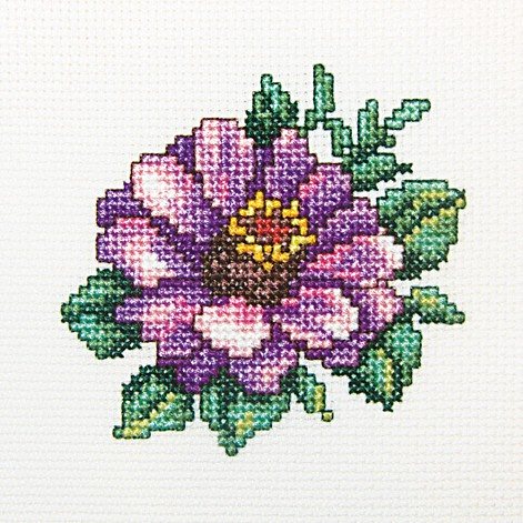Zinnia - embroidery kit /RTO/ 10 x 10 cm