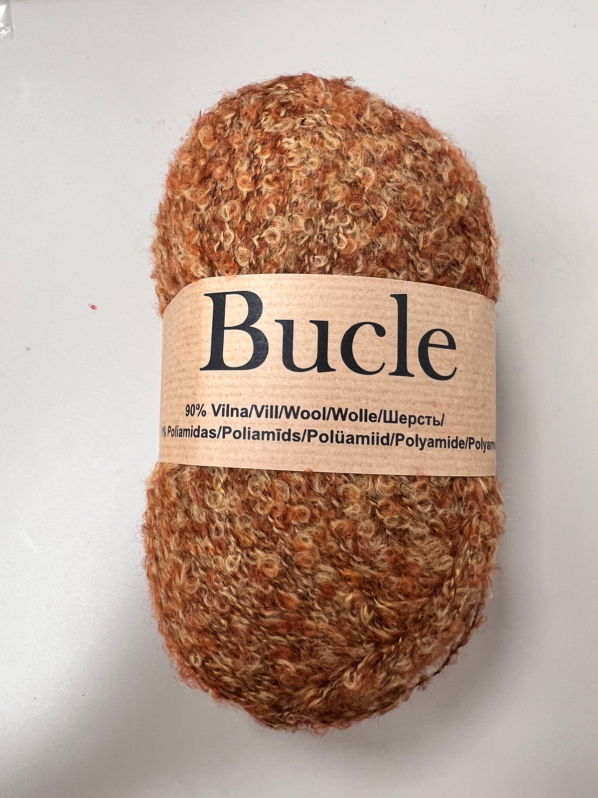 Bucle /Midara/ 100g #880 "Zeltaini brūns melanžs"