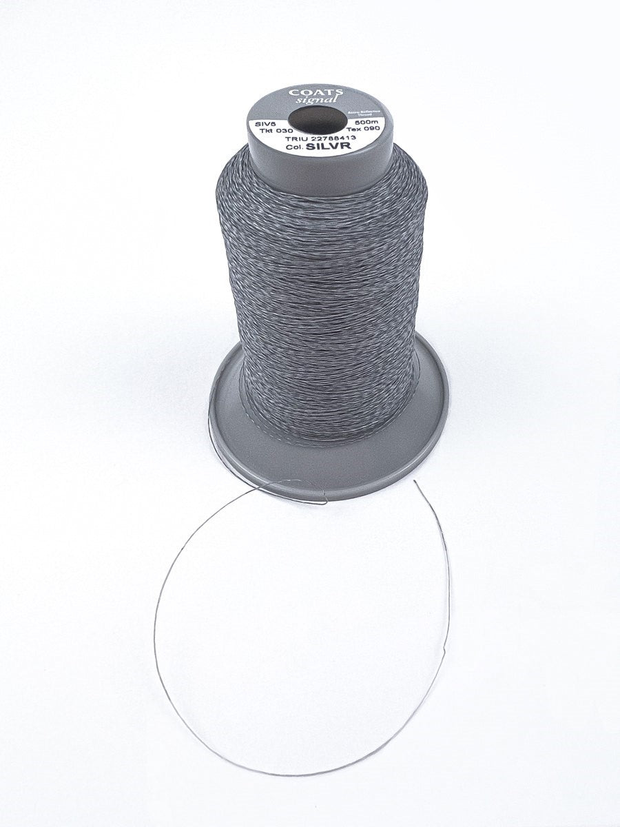 Reflective thread /Coats signal/ "Silver" 500m spool