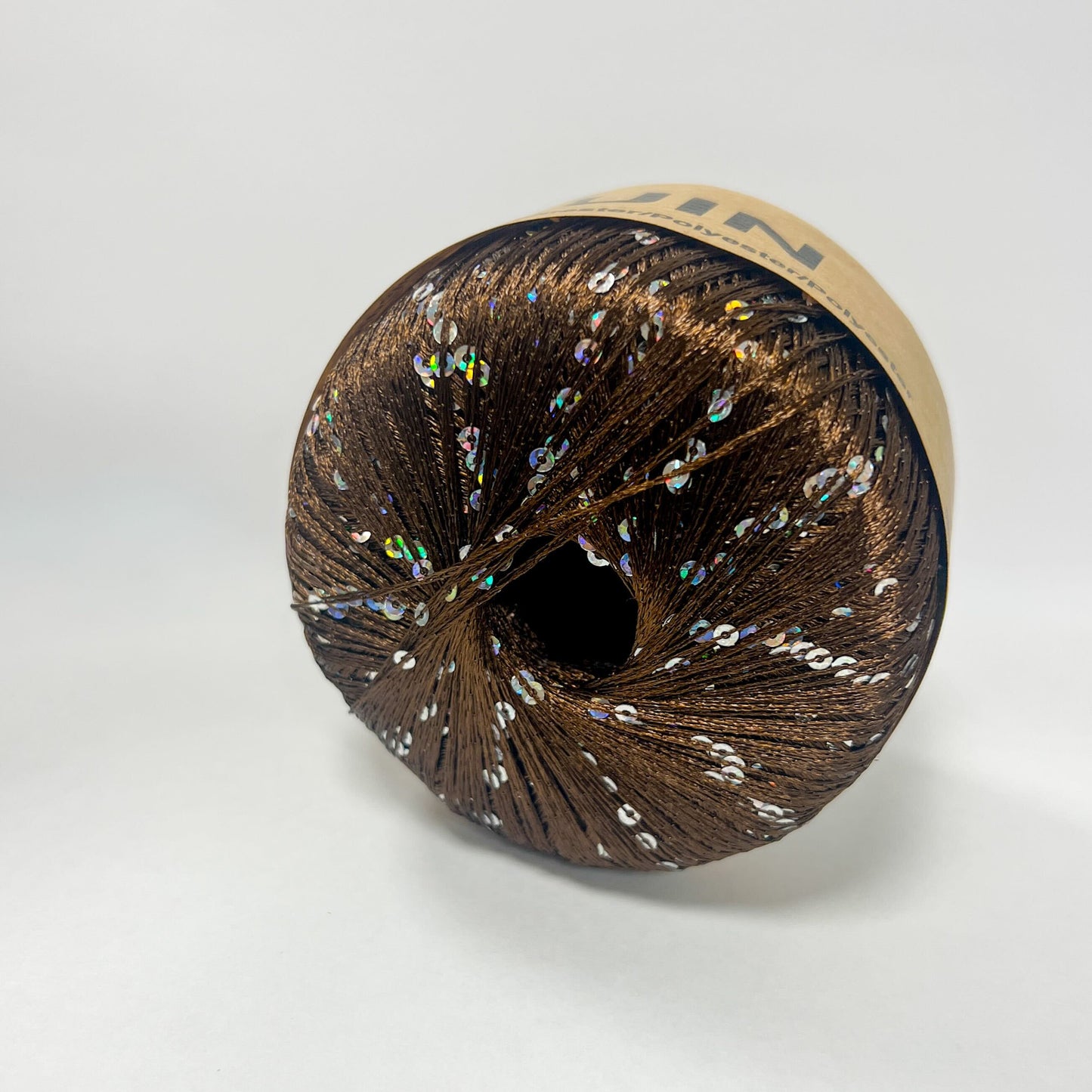 Sequin /Midara/ #890 "Brūns- varavīksnes sudrabs"