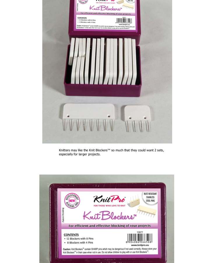 Knitting blockers /KnitPro/ 20pcs.