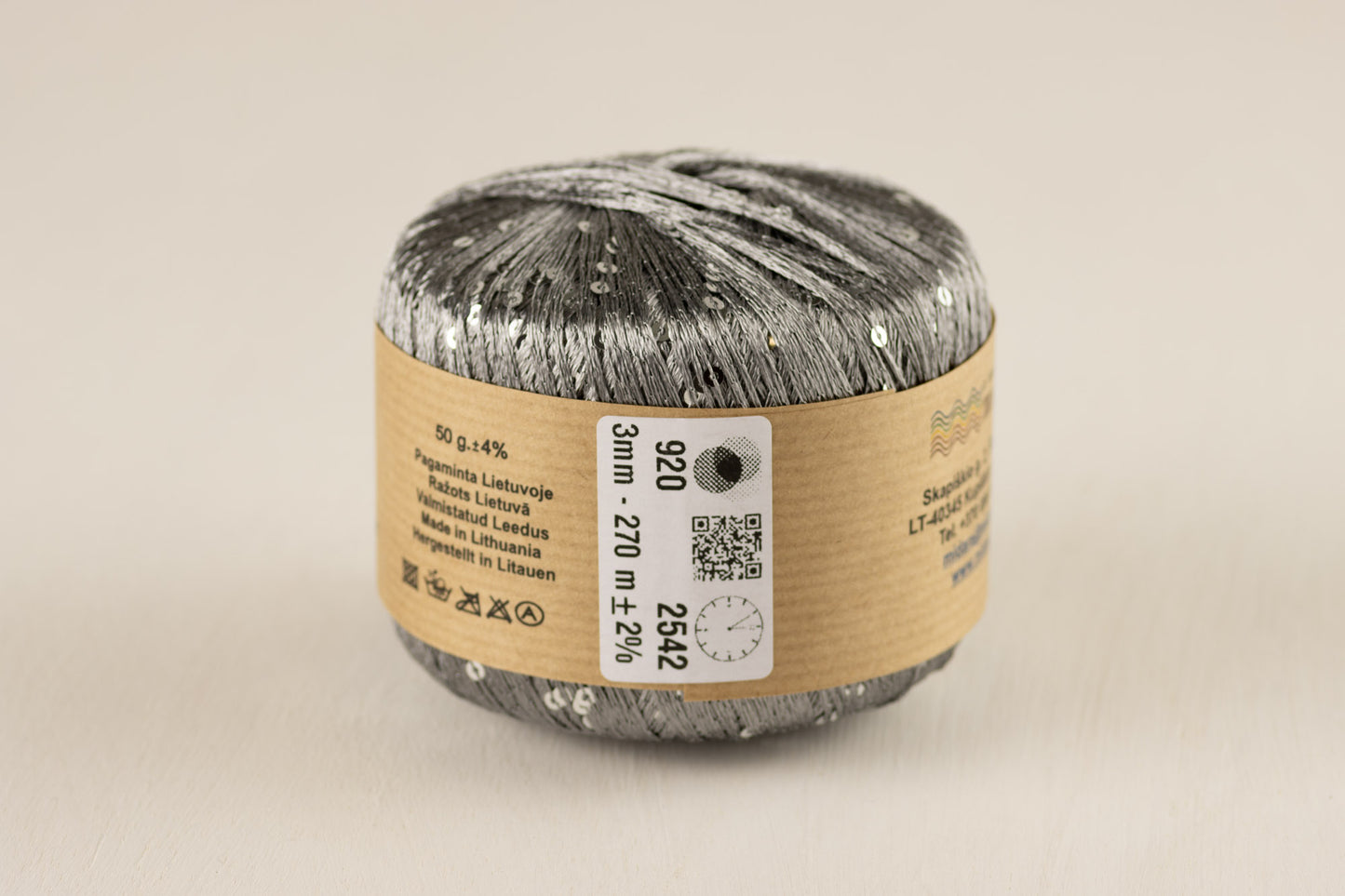 Sequin /Midara/ #920 "Pelēks-sudrabs"