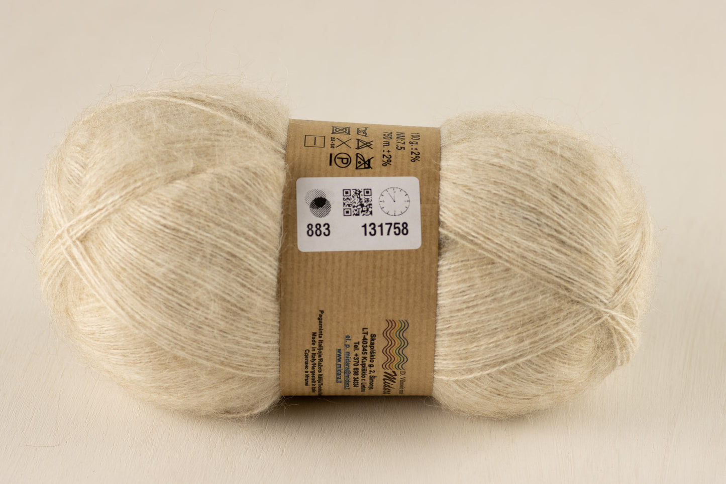 Angora 2 /Midara/ 100g #883 "Merserizēti gaiša kamieļkrāsa"