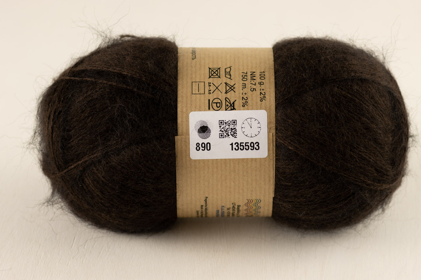 Angora 2 /Midara/ 100g #890 "Tumši brūns"