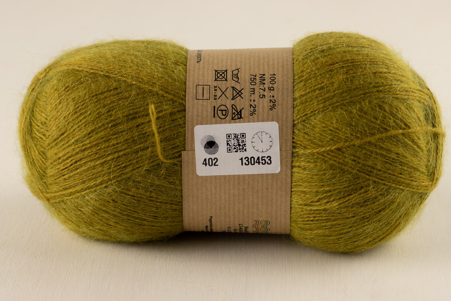 Angora 2 /Midara/ 100g #402 "Moss yellow-green"
