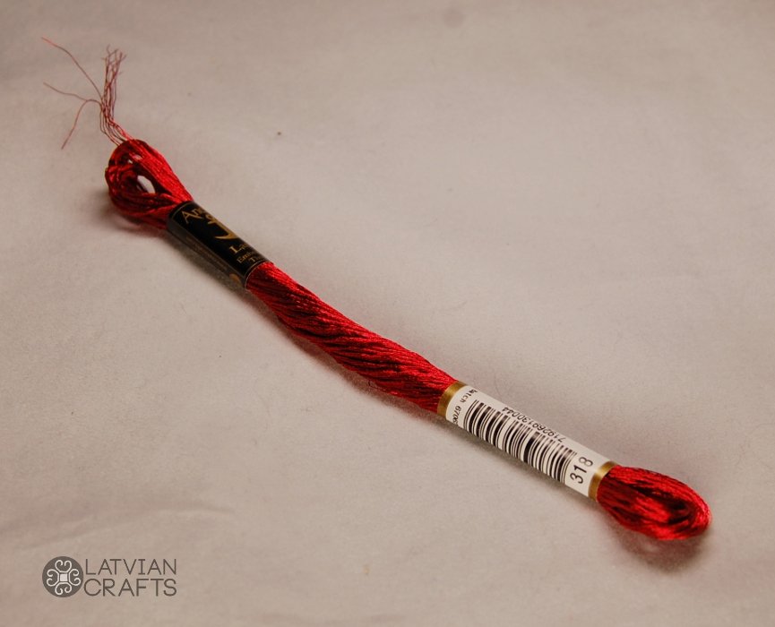 Anchor Lame metallic thread #318 "Ruby Red"