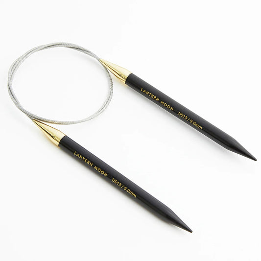 Lantern Moon ebony Circular knitting needles 40cm / KnitPro