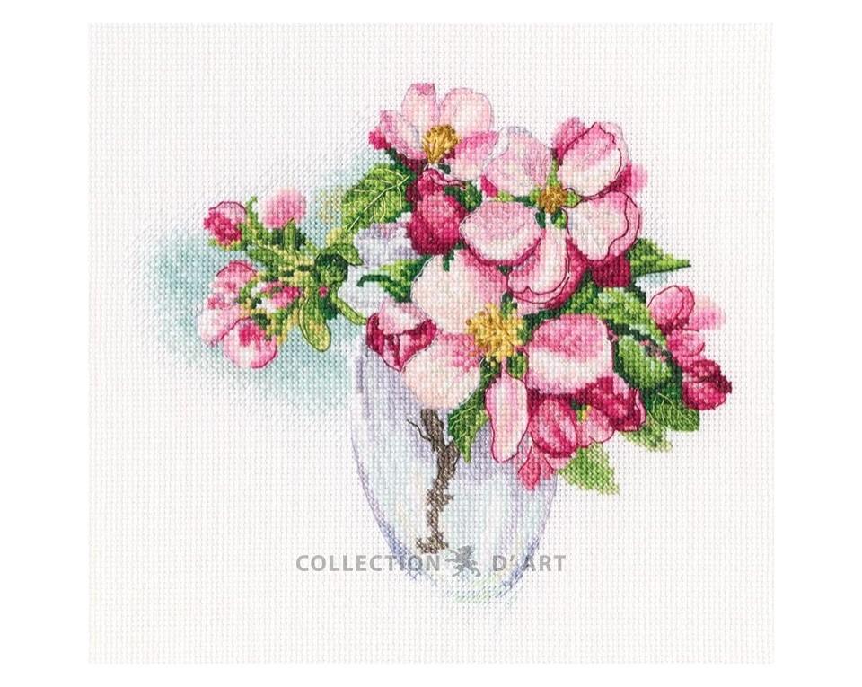 Ziedošais zars - izšūšanas komplekts /RTO/ 18,5x15,5 cm