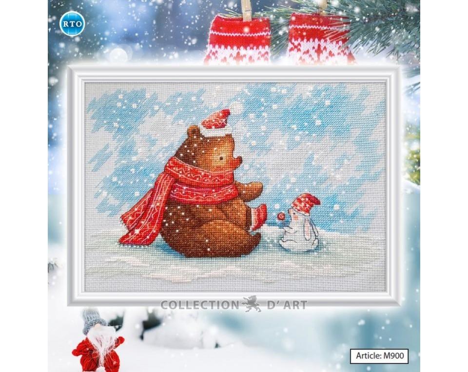 Time to warm your nose - embroidery kit /RTO/ 17 x 26 cm