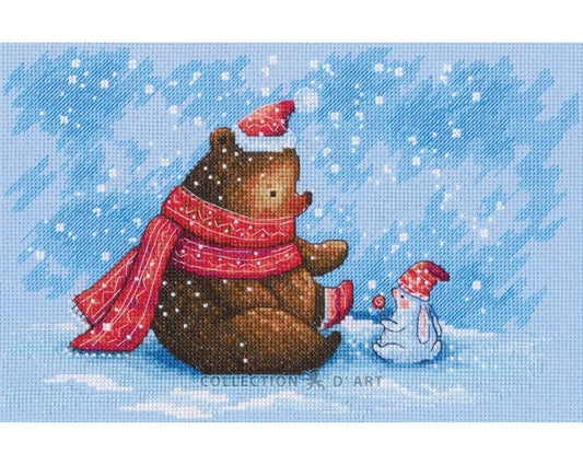 Time to warm your nose - embroidery kit /RTO/ 17 x 26 cm