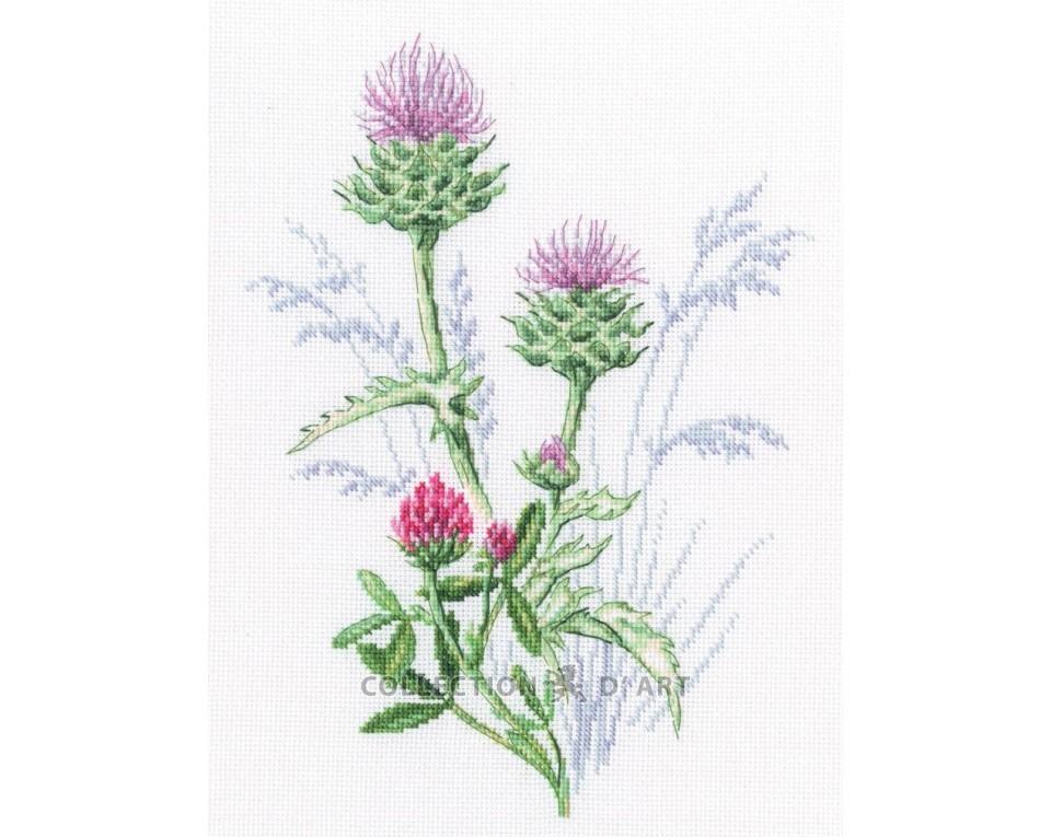 Thistle - embroidery kit /RTO/ 19 х 25.5 cm