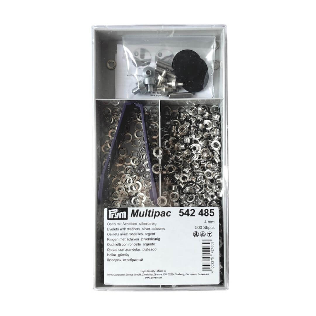 Rings with back plate and tool 500 pcs 4mm /silver color