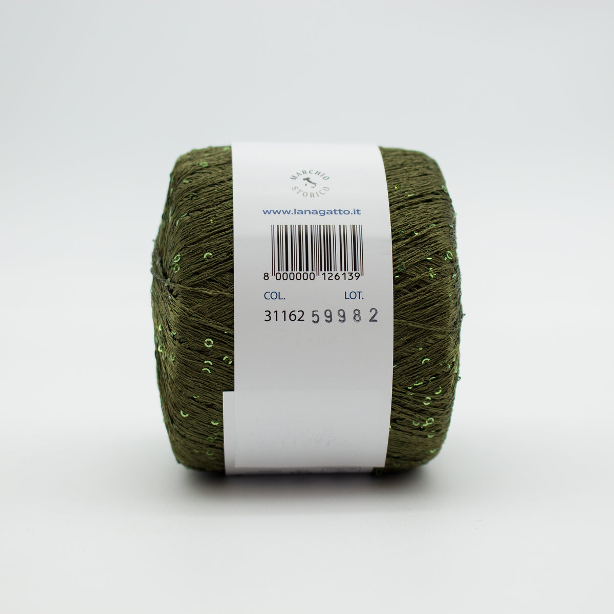 Paillettes /Lana Gatto/ 25g 195m #31162 "Dark green"