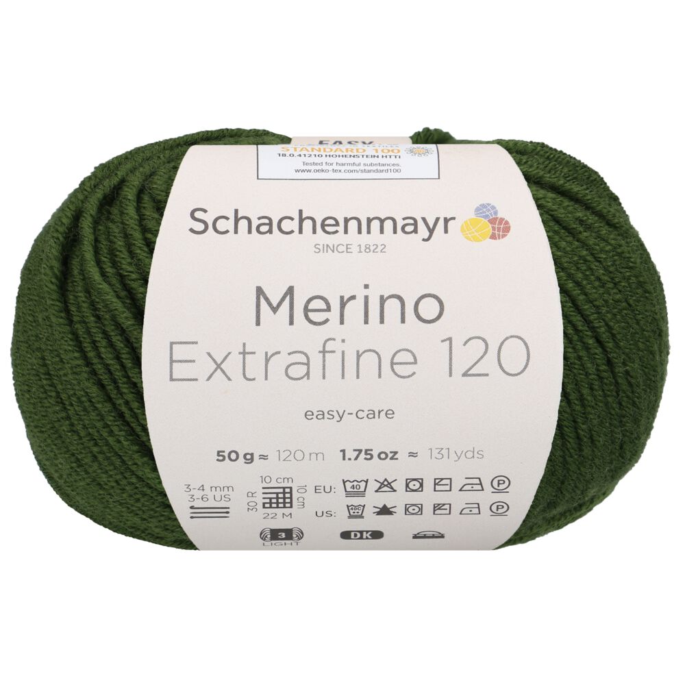 Merino Extrafine 120 /Schachenmayr/ 50g #01170 "Džungļi"