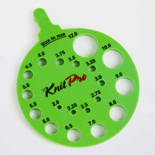 Needle size chart - green /KnitPro