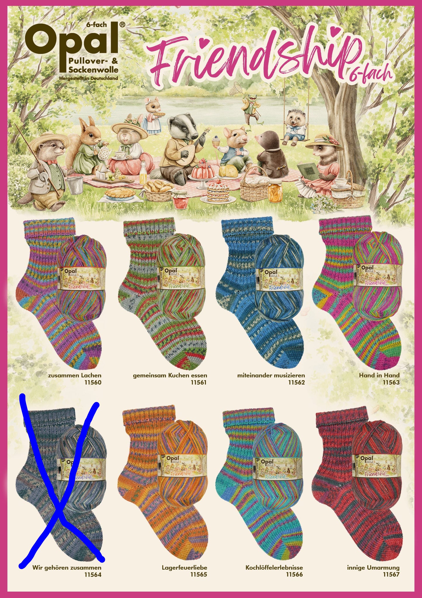 OPAL 6-niiti SÕPRUS /värvivaliku komplekt / 7 x 150g/ PIIRATUD VÄLJALASE!