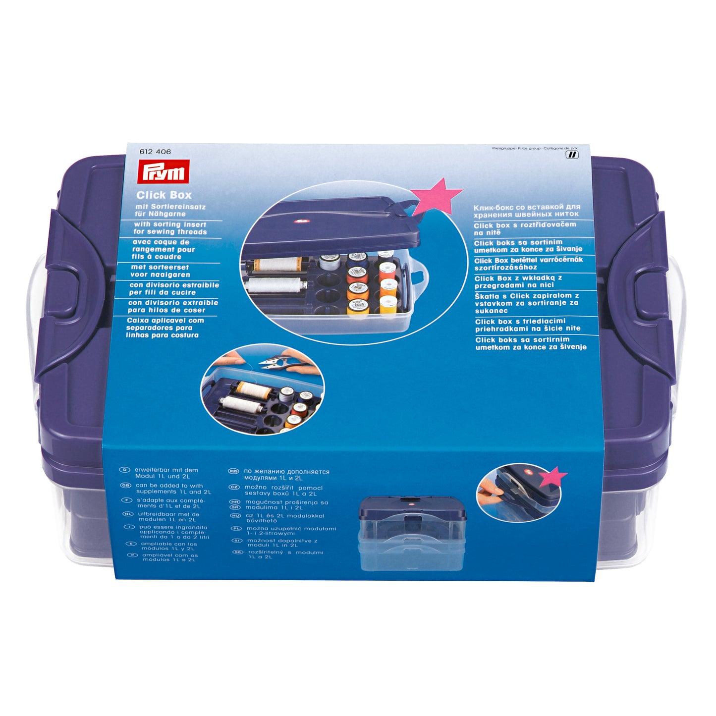 PRYM Staple box with thread organizer
