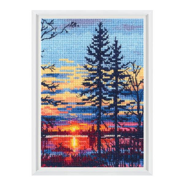 When the sun sets - embroidery kit /RTO/ 9 x 13 cm
