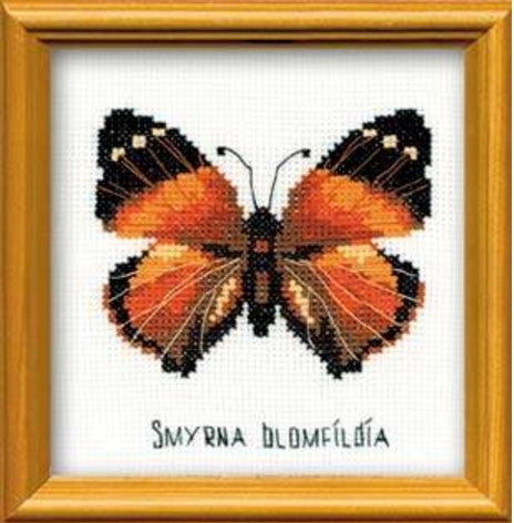 Moth butterfly - embroidery kit /RIOLIS/ 13 x 13 cm
