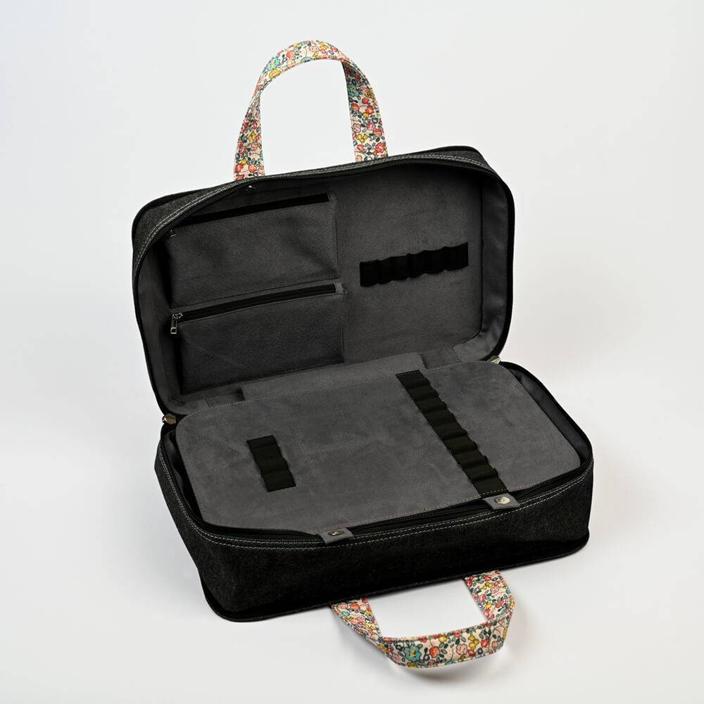 Kofera tipa soma adīšanas piederumiem BLOOM /KnitPro/ Izmērs L, 38 x 24 x 15 cm