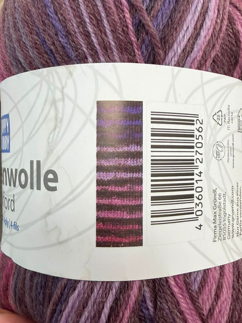 Sockenwolle Oxford /Happy Hobby/ 4-diegu zeķu dzija 100g #06