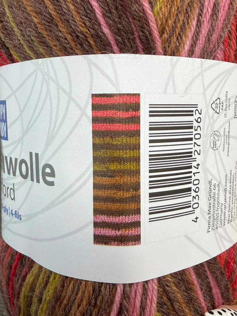 Sockenwolle Oxford /Happy Hobby/ 4-diegu zeķu dzija 100g #01