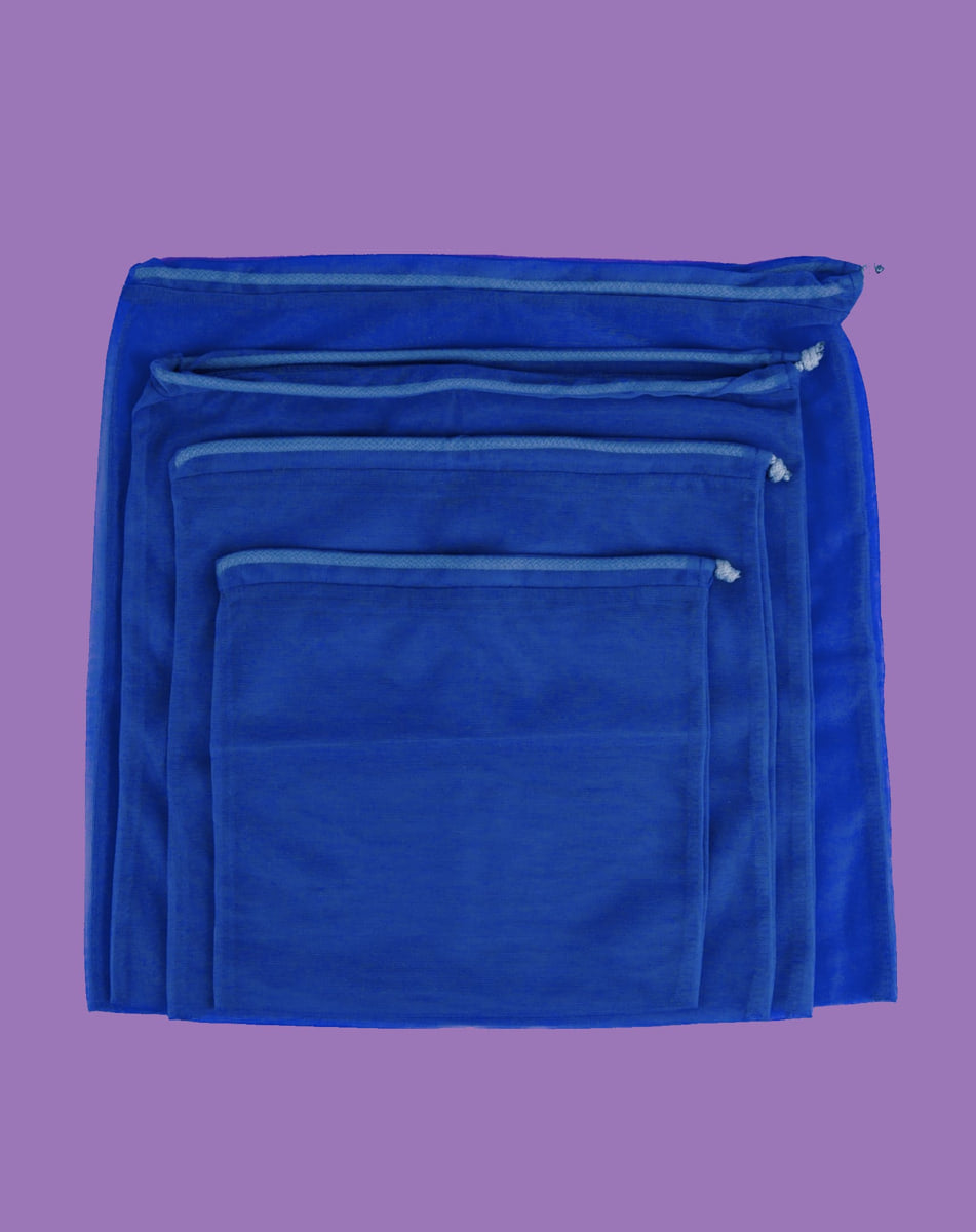 Project bag, size M - 31 x 28 cm, royal blue /Zbag.lv Eco&Style