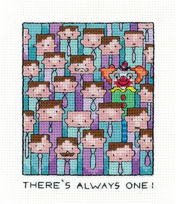 ALWAYS ONE - izšūšanas komplekts /Heritage Crafts/ 9 x 11.5 cm