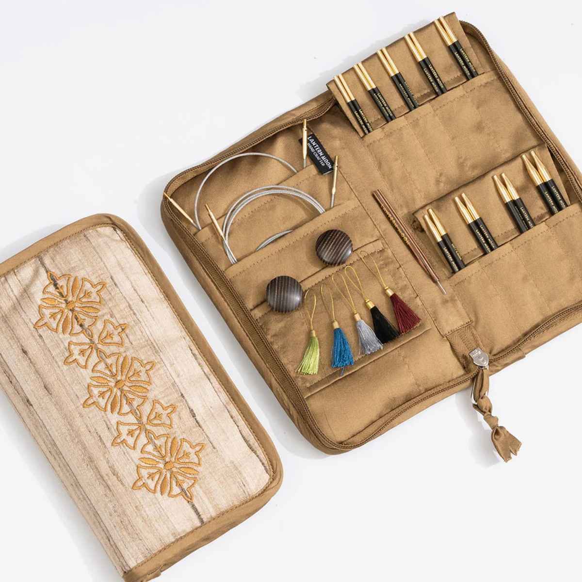Lantern Moon ANCESTRY /10cm Short Interchangeable Circular Knitting Needle Set with Cables /KnitPro/ 9 Sizes