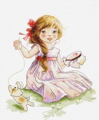 Embroidery - embroidery kit /Luca-S/ 19 x 23 cm