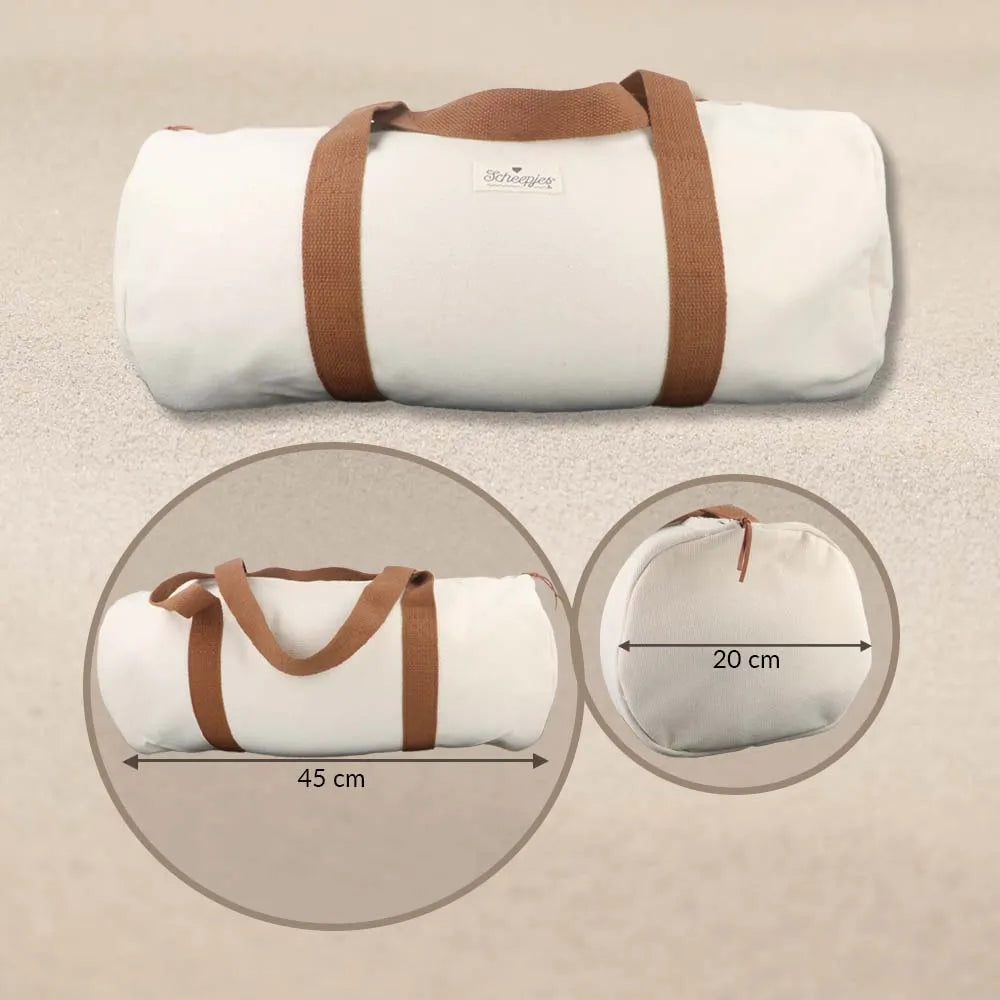 Bag for handicrafts /Scheepjes/ 45x20x20cm /beige with brown