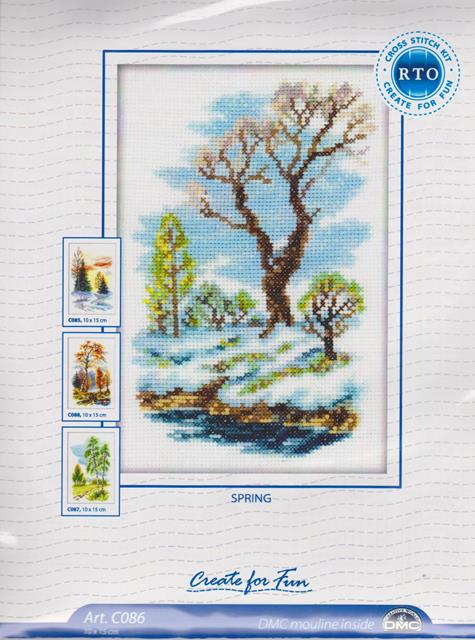 Spring - embroidery kit /RTO/ 10 x 15 cm